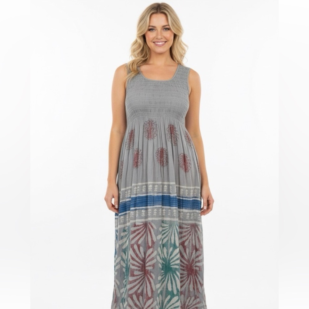 Sacred Threads one size boho maxi dress
